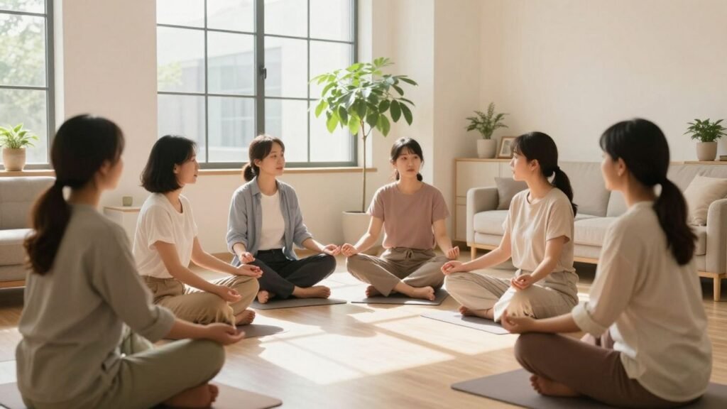 Expert women's health clinic interior with supportive atmosphere.